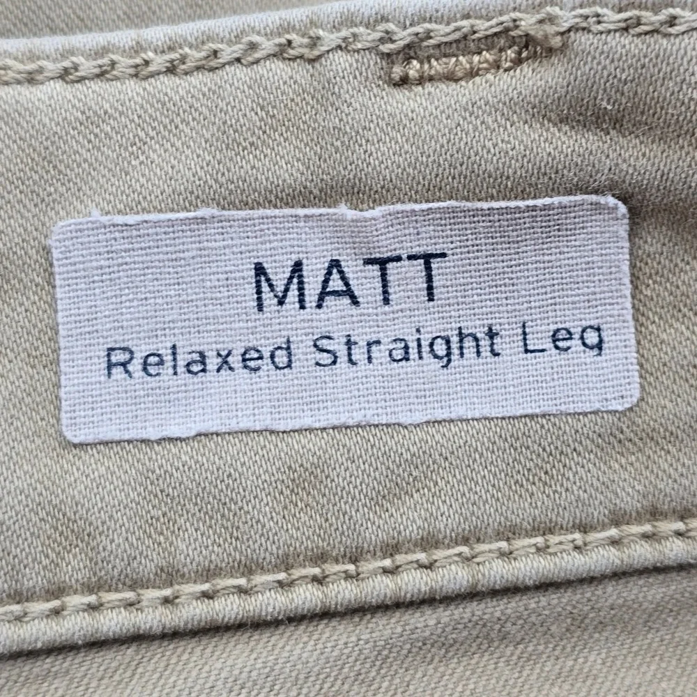 Mavi Matt Relaxed Straight Leg Pants Mens 42x29 Tan Khaki Cotton Stretch Chino